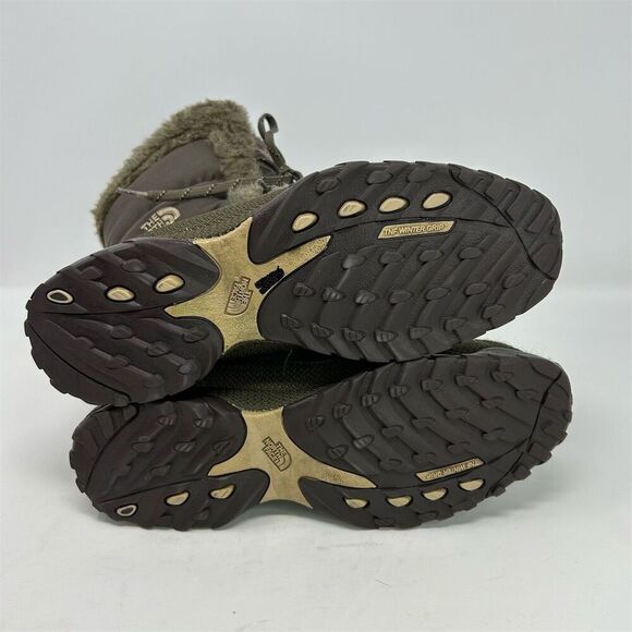 The North Face Lace Up Snow Boots Size 9 Green Waterproof Insulated Size 9 - Picture 10 of 12